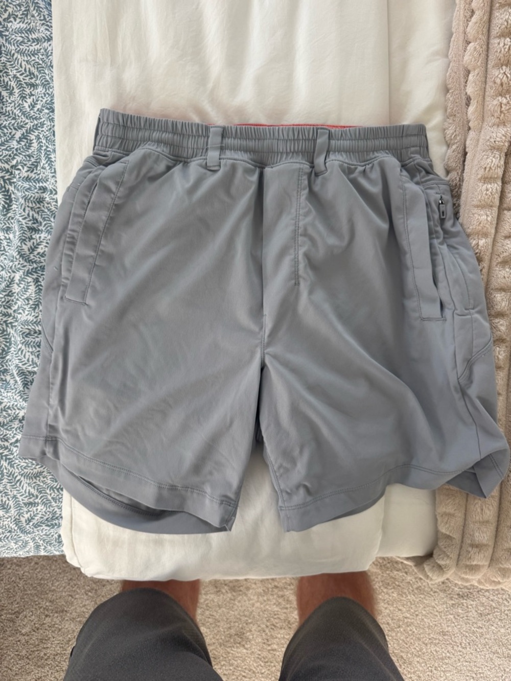 Birddogs Light Gray Men's Lined Shorts
